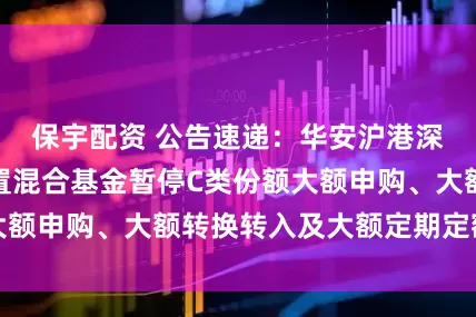 保宇配资 公告速递：华安沪港深通精选灵活配置混合基金暂停C类份额大额申购、大额转换转入及大额定期定额投资